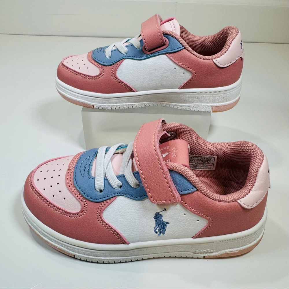 Polo Ralph Lauren Toddler Girls Masters Court Fastening Strap Casual Sneakers - Picture 4 of 11